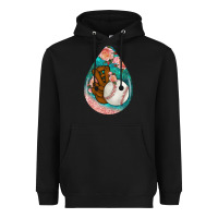 Black baseball and western roses teardrop  3 Heavyweight Hoodie - BundleAndBundleShop