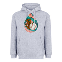 Heather Grey baseball and western roses teardrop  3 Heavyweight Hoodie - BundleAndBundleShop
