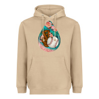 Mushroom baseball and western roses teardrop  3 Heavyweight Hoodie - BundleAndBundleShop