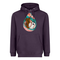 Plum baseball and western roses teardrop  3 Heavyweight Hoodie - BundleAndBundleShop