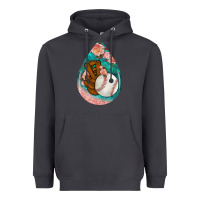 Smoke baseball and western roses teardrop  3 Heavyweight Hoodie - BundleAndBundleShop