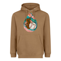 Toasted Coconut baseball and western roses teardrop  3 Heavyweight Hoodie - BundleAndBundleShop