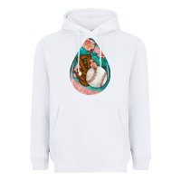 White baseball and western roses teardrop  3 Heavyweight Hoodie - BundleAndBundleShop