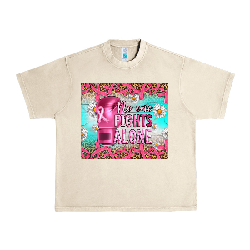 Breast Cancer  No One Fıghts Alone Tumbler Urban Heavy Tee by Artiststas | Teevron