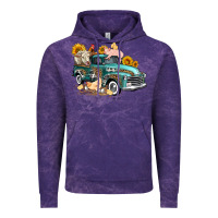 Cloud Purple western farm truck coop animals farm animals Vintage Hoodie - FaDigitalArtStudio