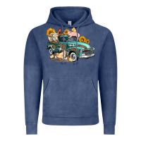 Vintage Denim western farm truck coop animals farm animals Vintage Hoodie - FaDigitalArtStudio