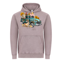 Vintage Zinc western farm truck coop animals farm animals Vintage Hoodie - FaDigitalArtStudio