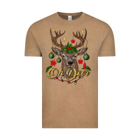 Vintage Coffee oh deer Christmas Vintage Tee - BundleAndBundleShop
