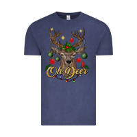 Vintage Denim oh deer Christmas Vintage Tee - BundleAndBundleShop