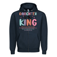 Navy daughter of the king Zipper Hoodie - MaliasSmallBusiness