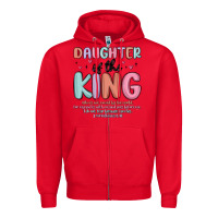 Red daughter of the king Zipper Hoodie - MaliasSmallBusiness