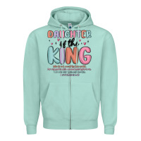Seafoam daughter of the king Zipper Hoodie - MaliasSmallBusiness