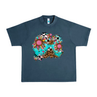 Midnight Navy race sunflower patches Urban Heavy Tee - AdoDesignShop