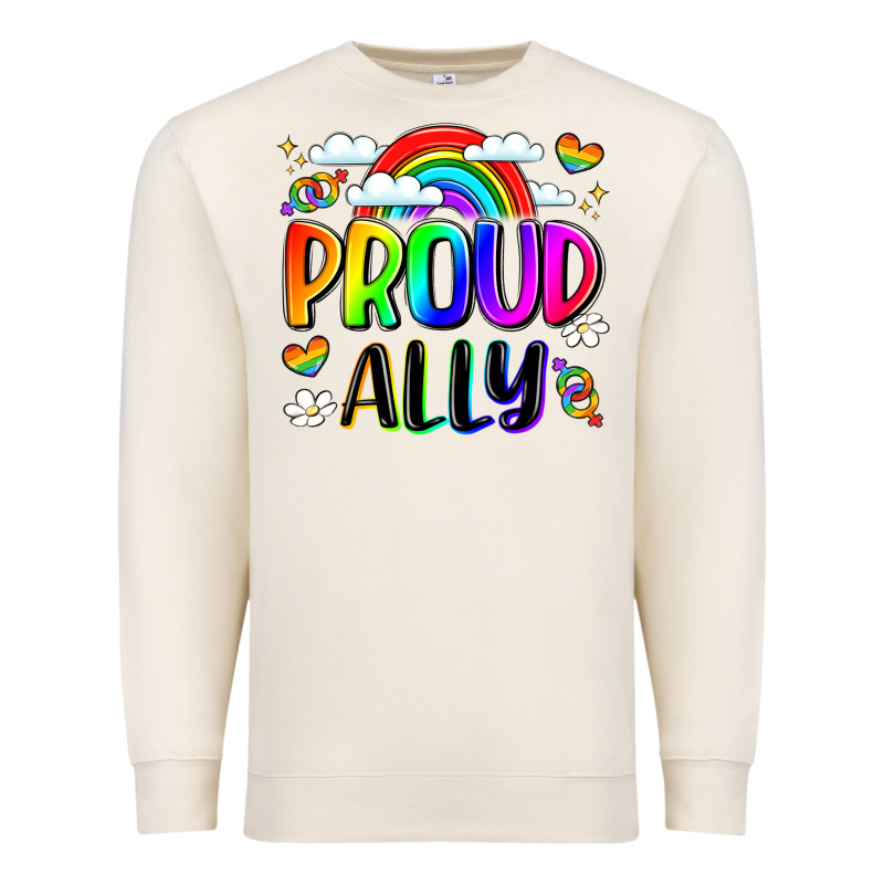 Proud Ally Premium Sweatshirt by LillyAllenDesigns | Teevron