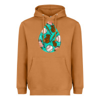 Meerkat baseball and western roses teardrop  5 Heavyweight Hoodie - BundleAndBundleShop
