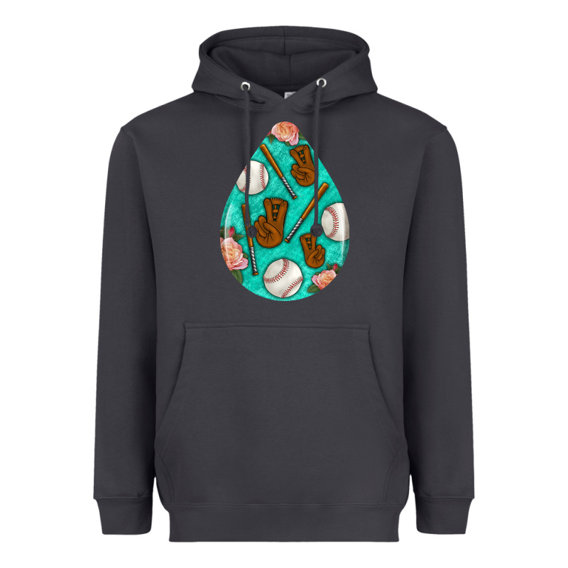 Baseball And Western Roses Teardrop  5 Heavyweight Hoodie by BundleAndBundleShop | Teevron