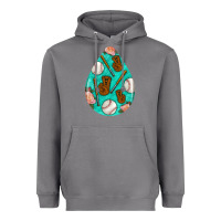 Storm baseball and western roses teardrop  5 Heavyweight Hoodie - BundleAndBundleShop