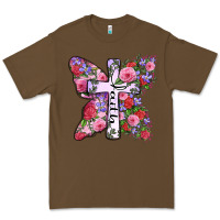 Cacao faith butterfly cross Premium Tee - Zillion Design Studio