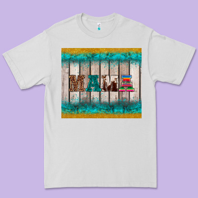 Western Turquoise Mama Premium Tee Designed By Barkaloodesign