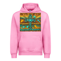 Fuchsia Pink western cross Urban Hoodie - TumblerDesignByShophia