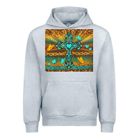 Heather Grey western cross Urban Hoodie - TumblerDesignByShophia