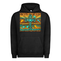 Pigment Black western cross Urban Hoodie - TumblerDesignByShophia