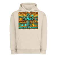 Pigment French Oak western cross Urban Hoodie - TumblerDesignByShophia