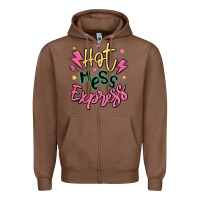 Chestnut hot mess express Zipper Hoodie - MaliasSmallBusiness