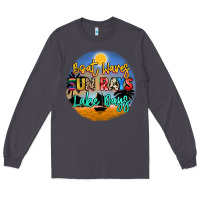Smoke boat waves sun rays lake days Long Sleeve Tee - NancyCooperArtShop