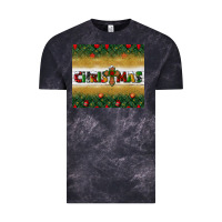 Cloud Black Christmas with cross Vintage Tee - BundleAndBundleShop