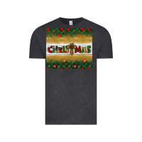 Vintage Black Christmas with cross Vintage Tee - BundleAndBundleShop