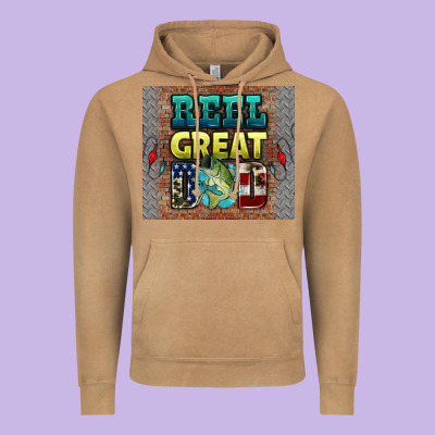 Reel Great Dad Vintage Hoodie Designed By Hra Design Shop