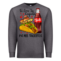 Charcoal Heather tu eres la coquita pa mis taquitos Premium Sweatshirt - LillyAllenDesigns