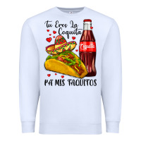 White tu eres la coquita pa mis taquitos Premium Sweatshirt - LillyAllenDesigns
