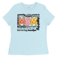 Baby Blue mom Ladies Tee - JahusDesignShop