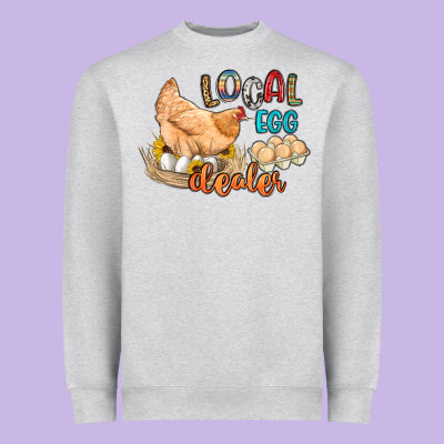 Local Egg Dealer Heavyweight Sweatshirt Designed By Artiststas