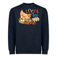 Navy local egg dealer Heavyweight Sweatshirt - Artiststas