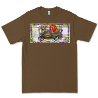 Cacao Mardi Gras Truck And Fleur De Lis Crawfish Premium Tee - RanaPortraitStore