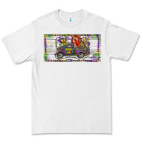 White Mardi Gras Truck And Fleur De Lis Crawfish Premium Tee - RanaPortraitStore