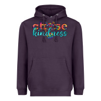 Plum Lgbtq Choose Kindness With Heart And Peace Heavyweight Hoodie - BundleAndBundleShop