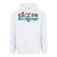 White Lgbtq Choose Kindness With Heart And Peace Heavyweight Hoodie - BundleAndBundleShop