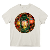 Cream Xmas Lantern Christmas Heavy Core Tee - RanaPortraitStore