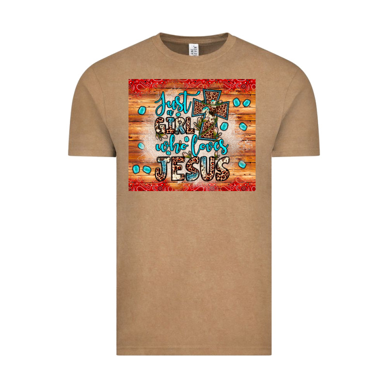 Just A Girl Who Loves Jesus Vintage Tee by JahusDesignShop | Teevron