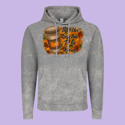 Tis The Season To Be Basic Vintage Hoodie Designed By Racoondesign