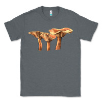 Charcoal Heather Lactarius Rufus Mushroom Illustrations Classic Tee - LillyAllenDesigns