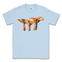 Dusty Blue Lactarius Rufus Mushroom Illustrations Classic Tee - LillyAllenDesigns