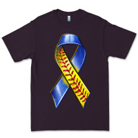 Plum down syndrome ribbon softball Premium Tee - texasbilliewilder