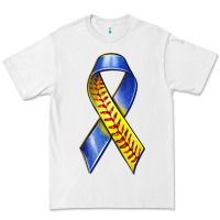 White down syndrome ribbon softball Premium Tee - texasbilliewilder