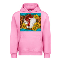 Fuchsia Pink western rooster Urban Hoodie - TumblerDesignByShophia