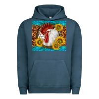 Pigment Midnight Navy western rooster Urban Hoodie - TumblerDesignByShophia